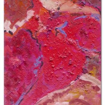 Peinture intitulée "Robe rouge n°0392 6…" par Claudine Gregoire, Œuvre d'art originale, Huile
