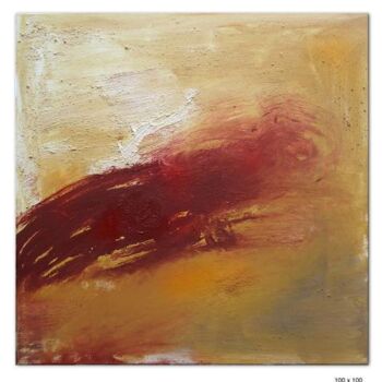 Pintura intitulada "Robe rouge  n°0278…" por Claudine Gregoire, Obras de arte originais, Óleo