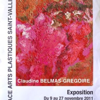 Pintura intitulada "AFFICHE de l'EXPO" por Claudine Gregoire, Obras de arte originais