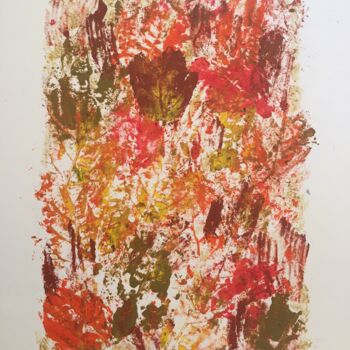 Peinture intitulée "Octobre dans le pré…" par Claudine Janel, Œuvre d'art originale, Acrylique