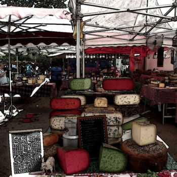 Photography titled "Marché" by Claudine Ziga, Original Artwork