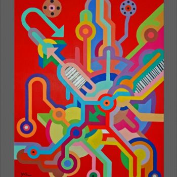 Painting titled "0001.jpg" by Claudine Leroy, Original Artwork, Acrylic