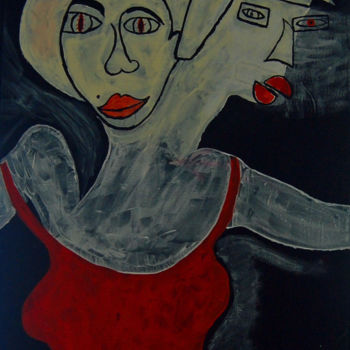 Peinture intitulée "les danseurs" par Claudine Leroy, Œuvre d'art originale, Acrylique