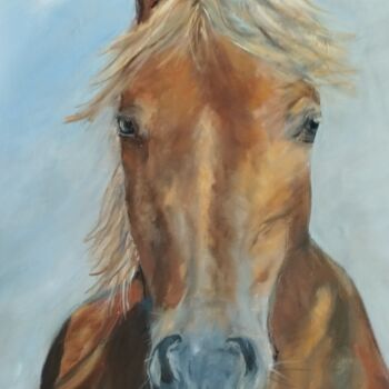 Painting titled "Vetyver" by Claudine Pochat, Original Artwork, Oil