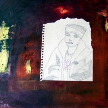 绘画 标题为“seule” 由Claudine Roques Ayache, 原创艺术品, 油