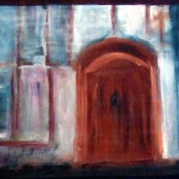 Pintura intitulada "Bruges, intérieur-e…" por Claudine Roques Ayache, Obras de arte originais, Óleo