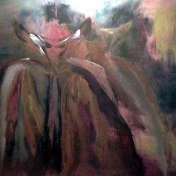Malerei mit dem Titel "Les robes de Cruella" von Claudine Roques Ayache, Original-Kunstwerk, Öl
