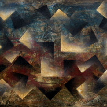 Painting titled "Acaso há Caos - I" by Claudio Boczon, Original Artwork, Acrylic Mounted on Wood Stretcher frame