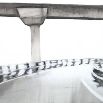 Pintura intitulada "Autopistas VI" por Claudio Quiroga, Obras de arte originais