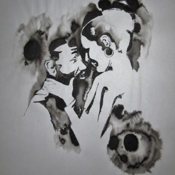 Drawing titled "Amore" by Claudio Clemente, Original Artwork, Ink