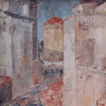 Malerei mit dem Titel "muri di Grisignana" von Claudio Fornas, Original-Kunstwerk, Öl