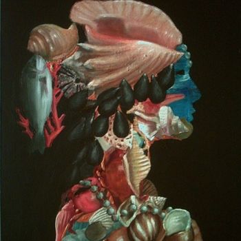 Pittura intitolato "Anfitrite" da Claudio Guasti, Opera d'arte originale