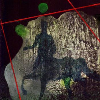 Pintura titulada "L'ombra di Chirone" por Claudio Guasti, Obra de arte original
