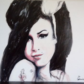 Pittura intitolato "Amy Winehouse" da Tonia Gentile, Opera d'arte originale, Acrilico