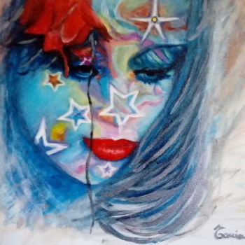 Pittura intitolato "Miss sogno" da Tonia Gentile, Opera d'arte originale, Acrilico