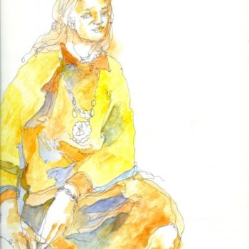 "Young woman" başlıklı Resim Olof Lagerhorn tarafından, Orijinal sanat