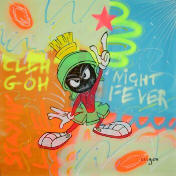 Painting titled "Disco Marvin" by Clehgoh, Original Artwork, Acrylic