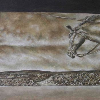 Peinture intitulée "La Mancha - Don Qui…" par Clémence Wach, Œuvre d'art originale, Huile