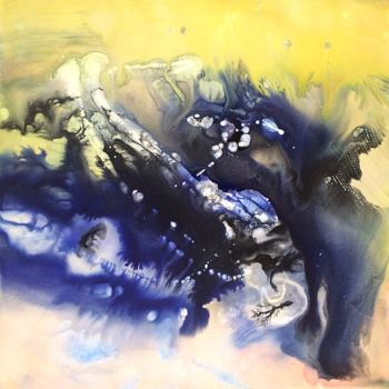 Malerei mit dem Titel "Tsunami" von Clemens Scheer, Original-Kunstwerk, Acryl