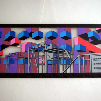 Painting titled "Urban Invaders" by Clément Charoy, Original Artwork, Marker