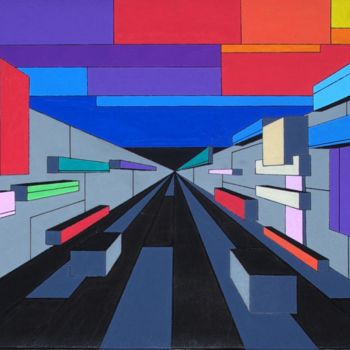 Painting titled "Toulouse 8 (Rue d'A…" by Clément Charoy, Original Artwork, Marker