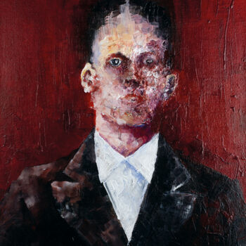 "Portrait XX" başlıklı Tablo Clement Scarpi tarafından, Orijinal sanat, Akrilik Ahşap Sedye çerçevesi üzerine monte edilmiş