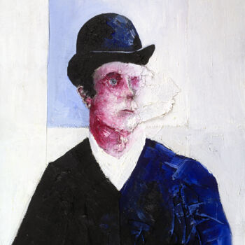 Картина под названием "Portrait XXIII" - Clement Scarpi, Подлинное произведение искусства, Масло Установлен на Деревянная па…