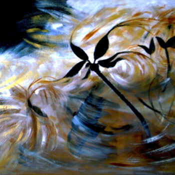 Painting titled "A-The Big Wind" by Clement Tsang, Original Artwork, Acrylic