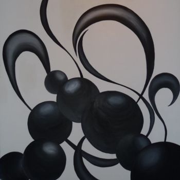 Painting titled "balls 11" by Jonathan Clementz, Original Artwork, Acrylic
