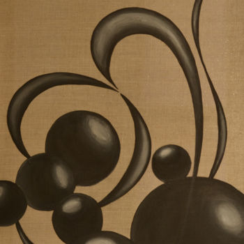 Painting titled "balls" by Jonathan Clementz, Original Artwork, Acrylic