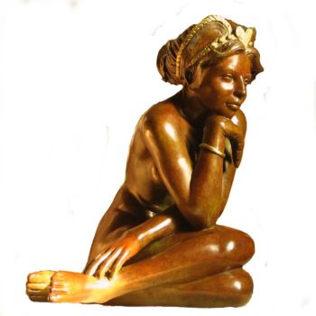 Sculpture titled "diadora" by Clerc-Renaud, Original Artwork, Metals