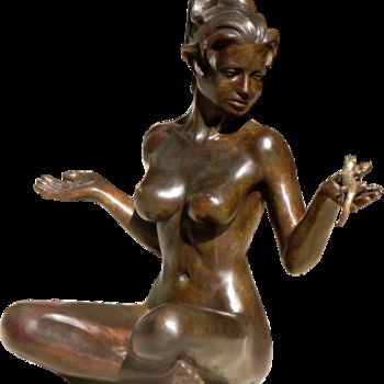 Sculpture titled "miss twenty" by Clerc-Renaud, Original Artwork, Metals