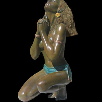 Sculptuur getiteld "Amazonia" door Clerc-Renaud, Origineel Kunstwerk, Bronzen