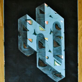 Pittura intitolato "Architect of Life #2" da Julien Avril (CLIDEN), Opera d'arte originale, Acrilico