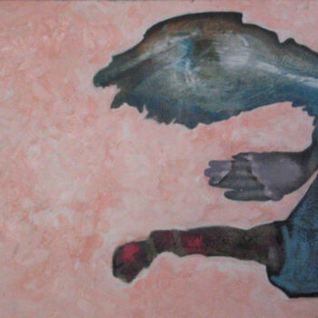 Картина под названием "Running to a new be…" - Clive Manuel, Подлинное произведение искусства, Масло