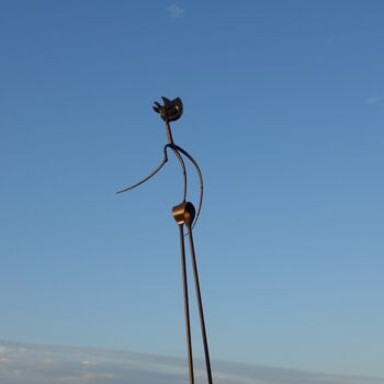 Sculpture titled "Sérénade" by Clive Manuel, Original Artwork, Metals