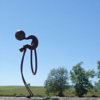 Sculpture titled "Hook" by Clive Manuel, Original Artwork, Metals