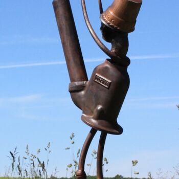 Sculpture intitulée "Grand et long disco…" par Clive Manuel, Œuvre d'art originale