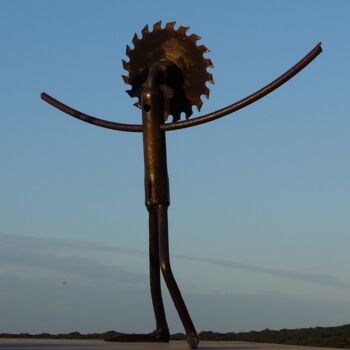 Sculpture titled "Happy Clive" by Clive Manuel, Original Artwork