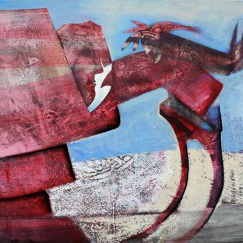 Картина под названием "SANS TITRE" - Clive Manuel, Подлинное произведение искусства, Масло
