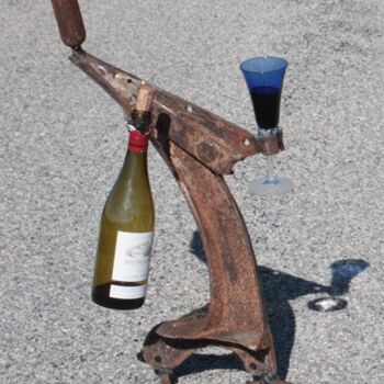 Sculpture titled "Another drink maybe" by Clive Manuel, Original Artwork, Metals