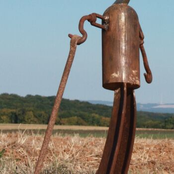Sculpture intitulée "Need my cane" par Clive Manuel, Œuvre d'art originale, Métaux