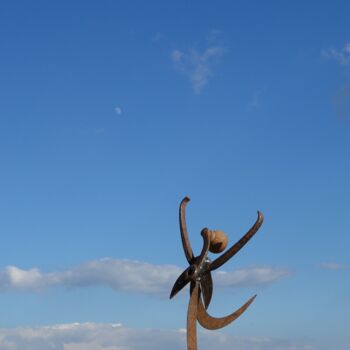 Sculpture titled "Dancer" by Clive Manuel, Original Artwork, Metals