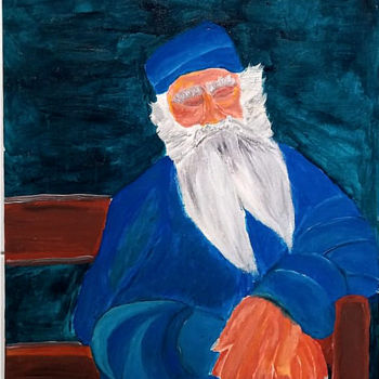 Pintura intitulada "Leonn Tolstói" por Codo Clodoaldo Turcato, Obras de arte originais, Acrílico