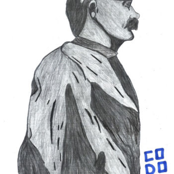 Zeichnungen mit dem Titel "Kiim" von Codo Clodoaldo Turcato, Original-Kunstwerk, Bleistift