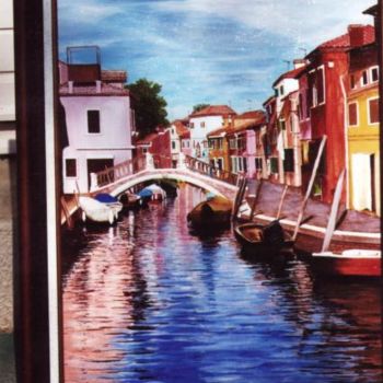 Painting titled "Burano" by Cloper, Original Artwork