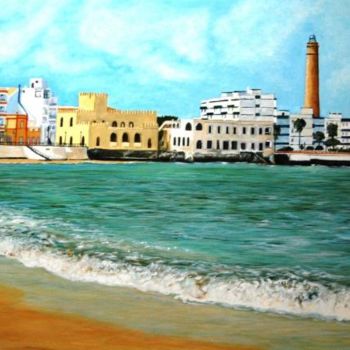 Pintura intitulada "Playa de la Cruz de…" por C_lora, Obras de arte originais