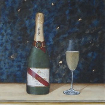 Peinture intitulée "Champagne Mumm fest…" par Clothilde D Adamo, Œuvre d'art originale, Huile