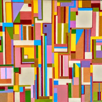 "Abstraction" başlıklı Tablo Clotilde Durand tarafından, Orijinal sanat, Akrilik Ahşap Sedye çerçevesi üzerine monte edilmiş