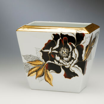 "Vase pivoine" başlıklı Design Clotilde Ruegg tarafından, Orijinal sanat, Masa Sanatı